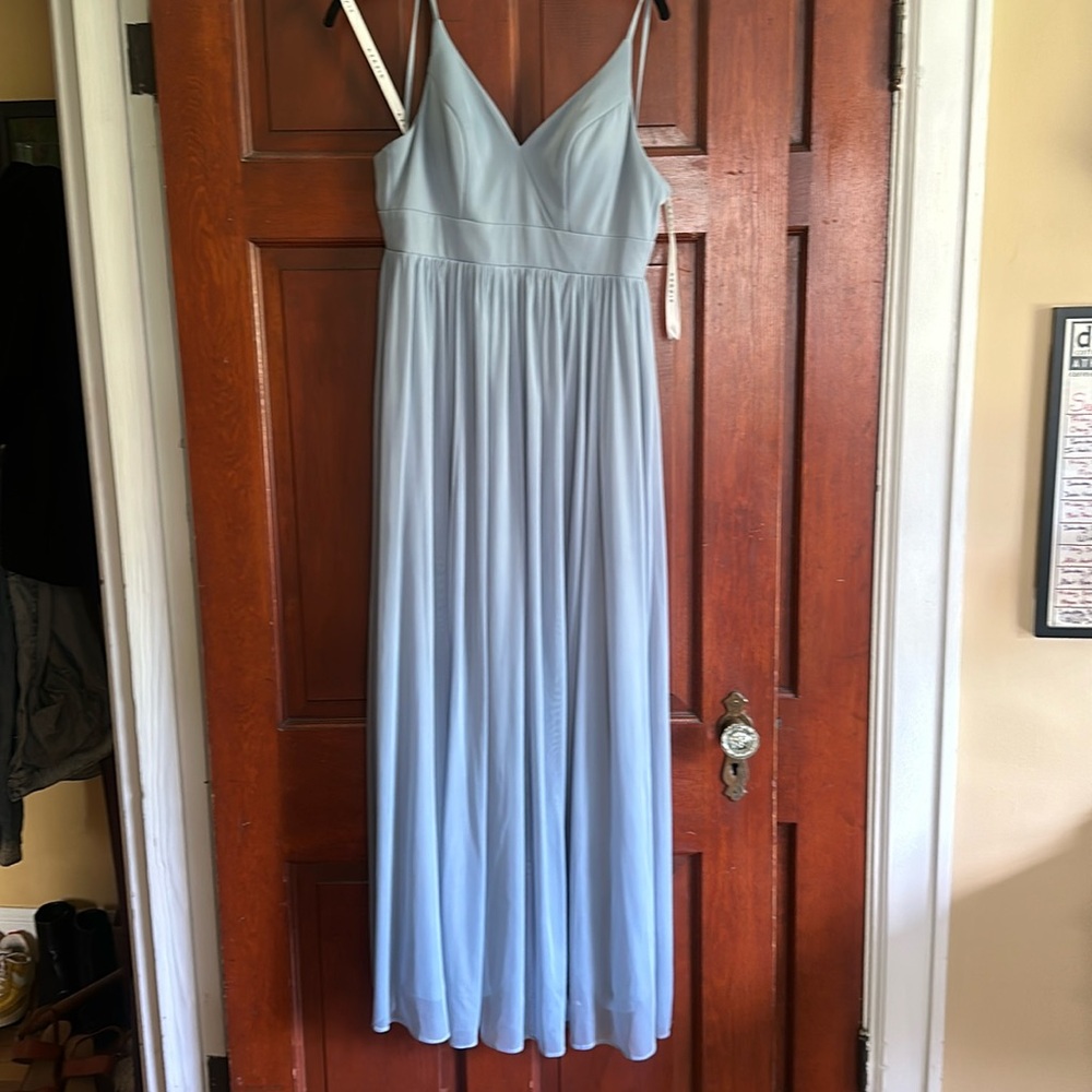 Azazie Blue Bridesmaid Dress
